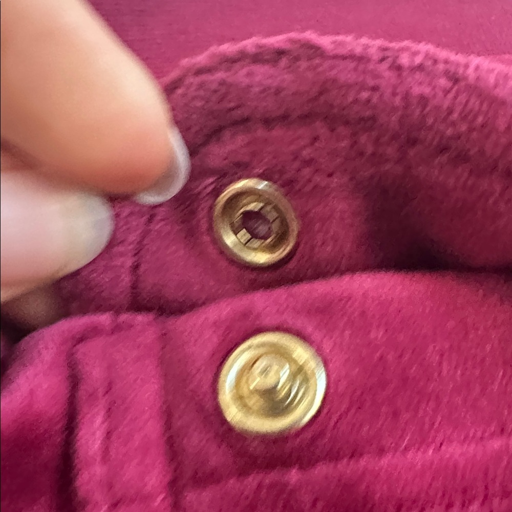 Vintage Juicy Couture Velour Drawstring Lounge Pants in Deep Wine/ Berry M Long - Picture 8 of 8